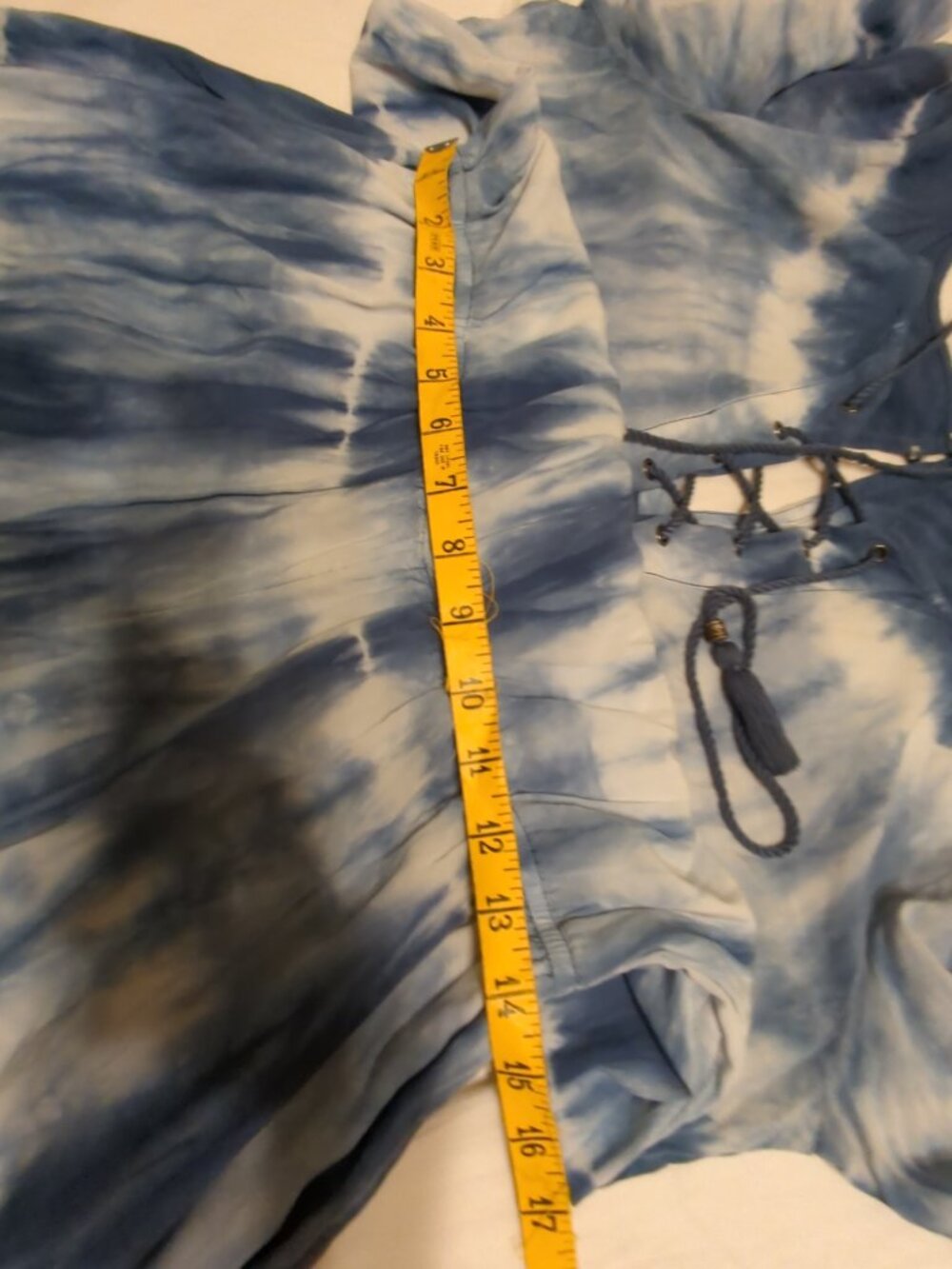 L π ππ Boho Long Sleeve Tie Dye Romper Shorts - Picture 13 of 16